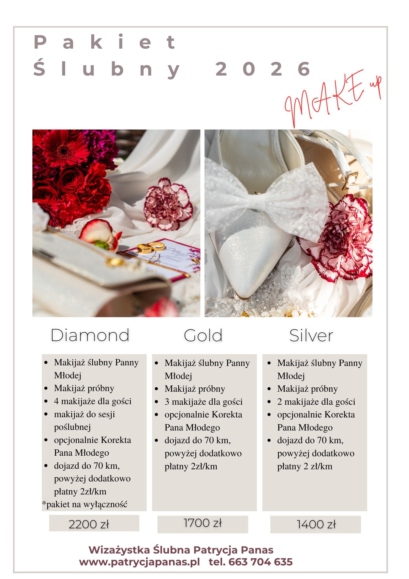 Makijaż ślubny z dojazdem Lublin-Patrycja Panas-Wizażystka Ślubna Lublin-2026